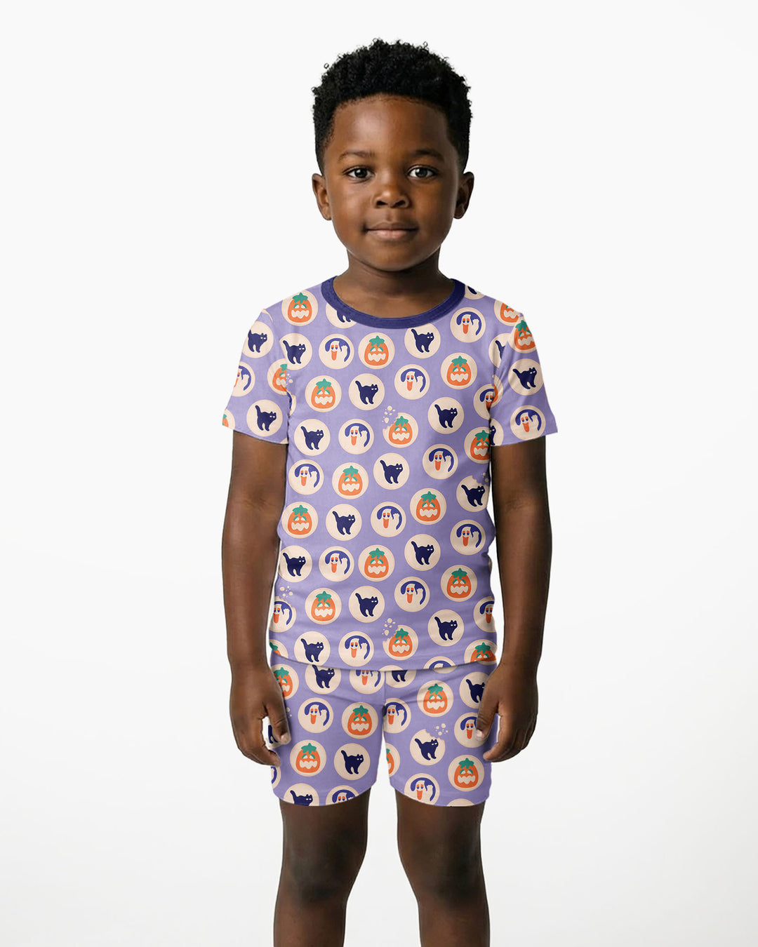 Boo Crew Bamboo Two Piece Short Sleeve Shorts Pajama Set