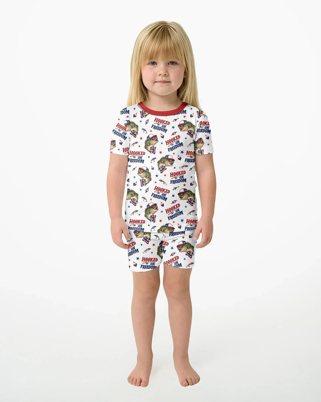 Schlafanzug-Set zweiteilig, kurze Ärmel, kurze Hose, Bambus