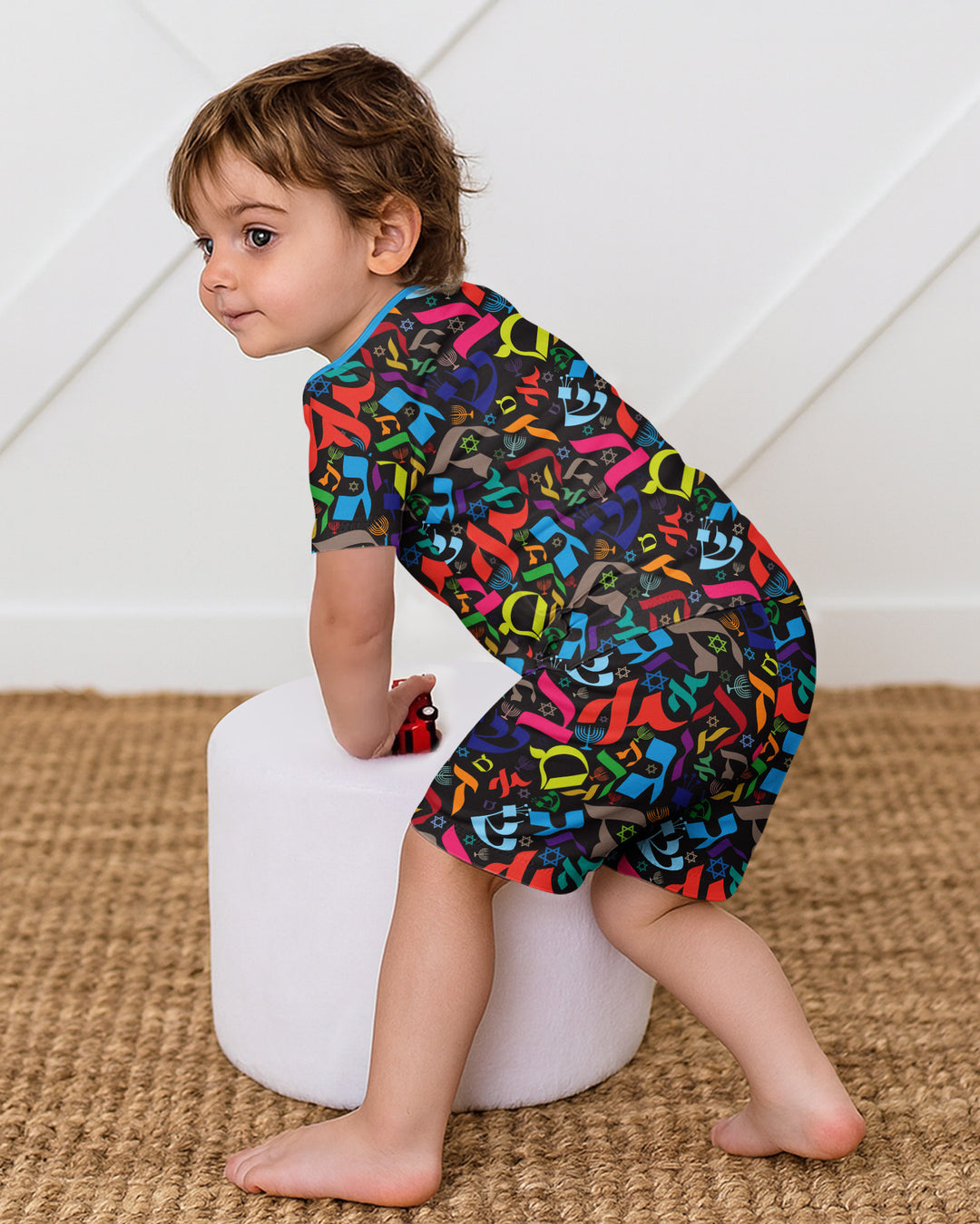 Schlafanzug-Set zweiteilig, kurze Ärmel, kurze Hose, Bambus