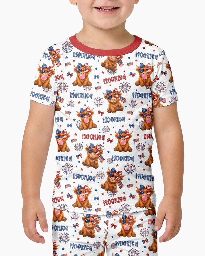 Zweiteiliges, kurzärmliges Pyjama-Set mit Marienkäfern