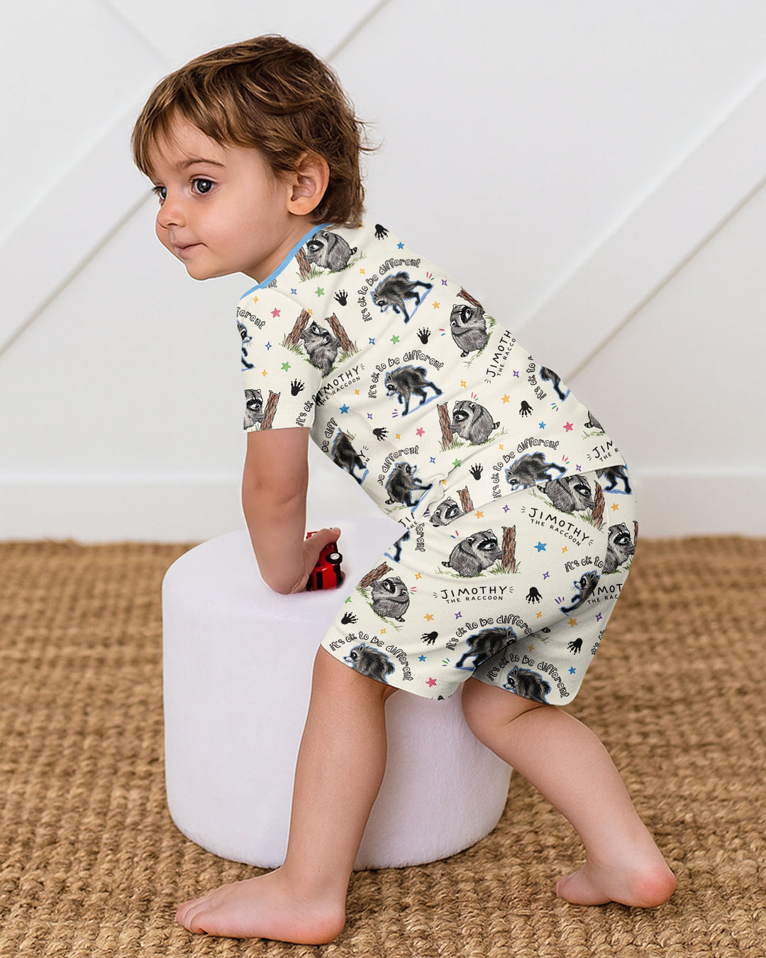 It's Okay to be Jimothy Bamboo Two Piece Short Sleeve Shorts Pajama Set