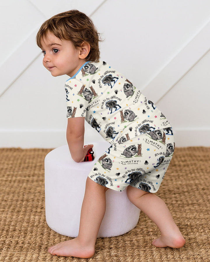 It's Okay to be Jimothy Bamboo Two Piece Short Sleeve Shorts Pajama Set