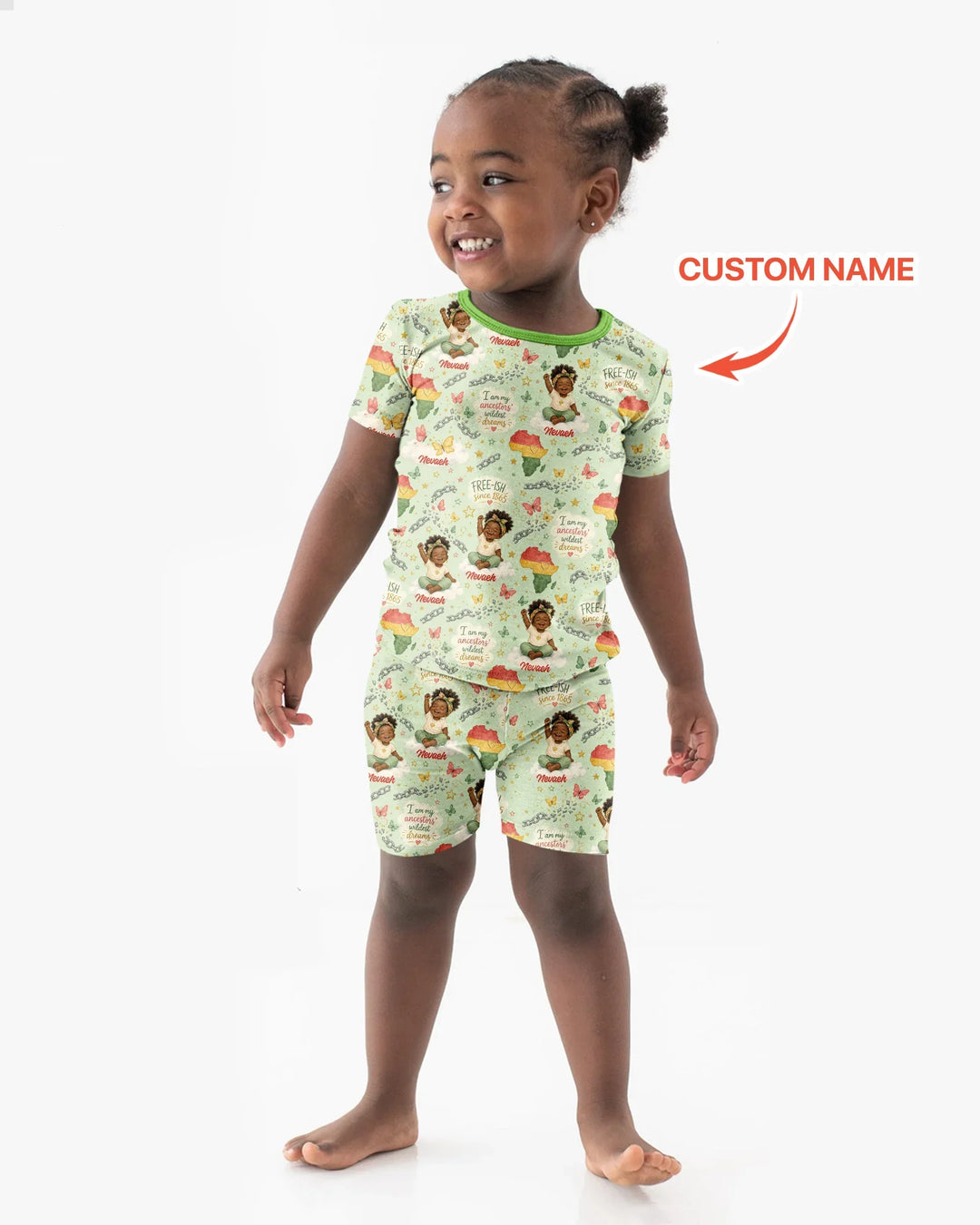 Zweiteiliges Pyjama-Set mit kurzen Ärmeln und Shorts im Sommer-Design