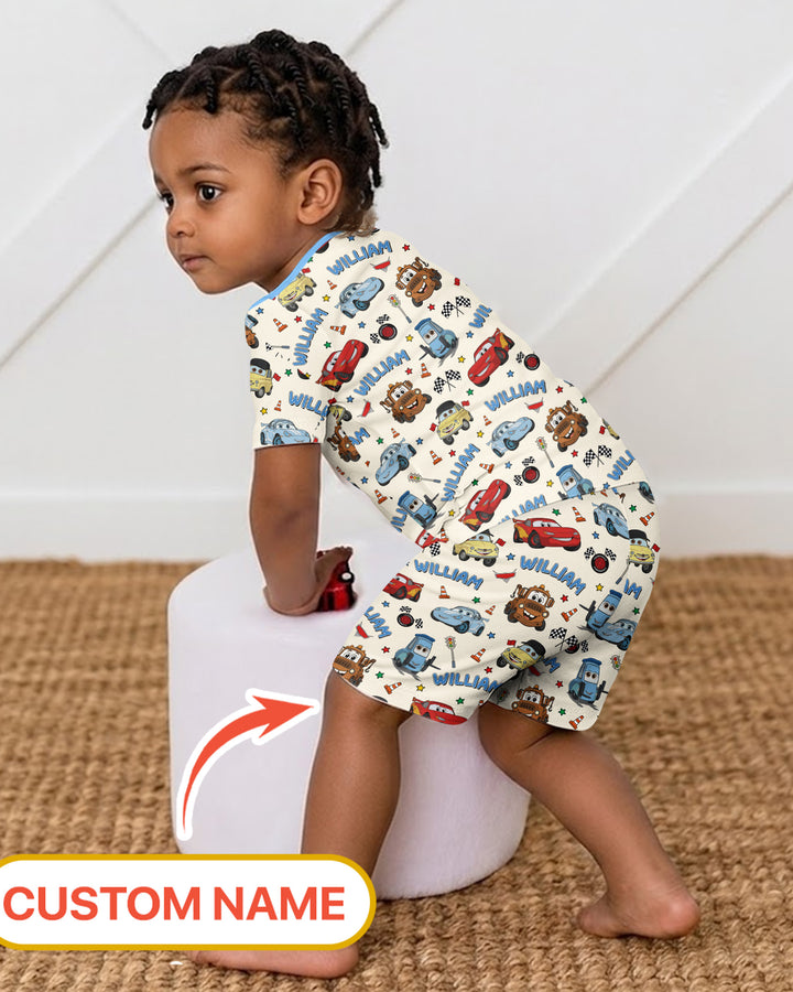 Schlafanzug-Set zweiteilig, kurze Ärmel, kurze Hose, Bambus