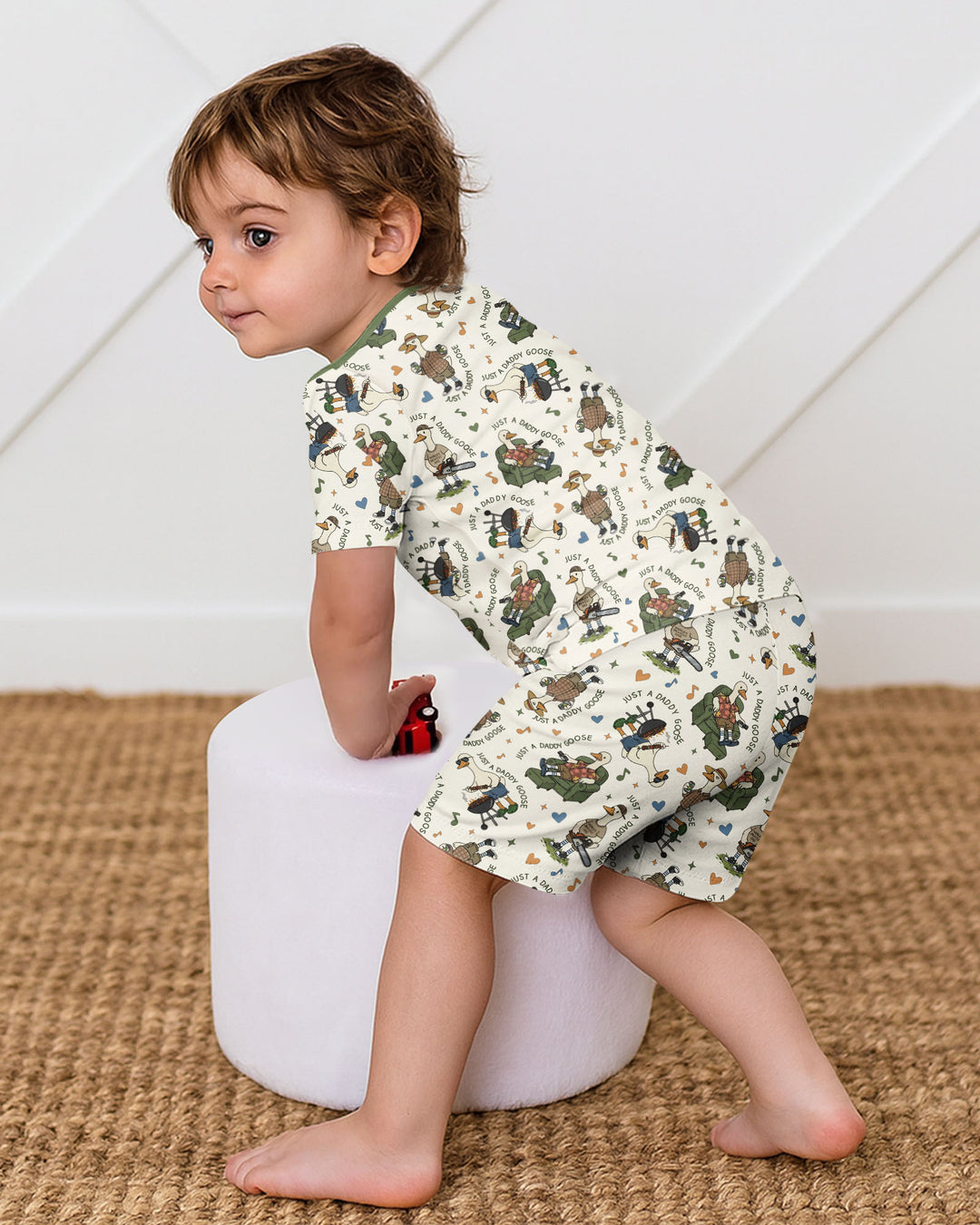 Schlafanzug-Set zweiteilig, kurze Ärmel, kurze Hose, Bambus