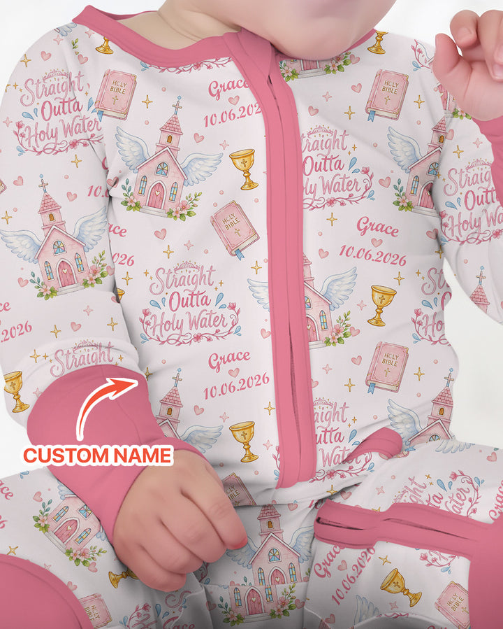 Gerippte Babykleidung mit individuellem Foto - Weich &amp; Skizzenhaft