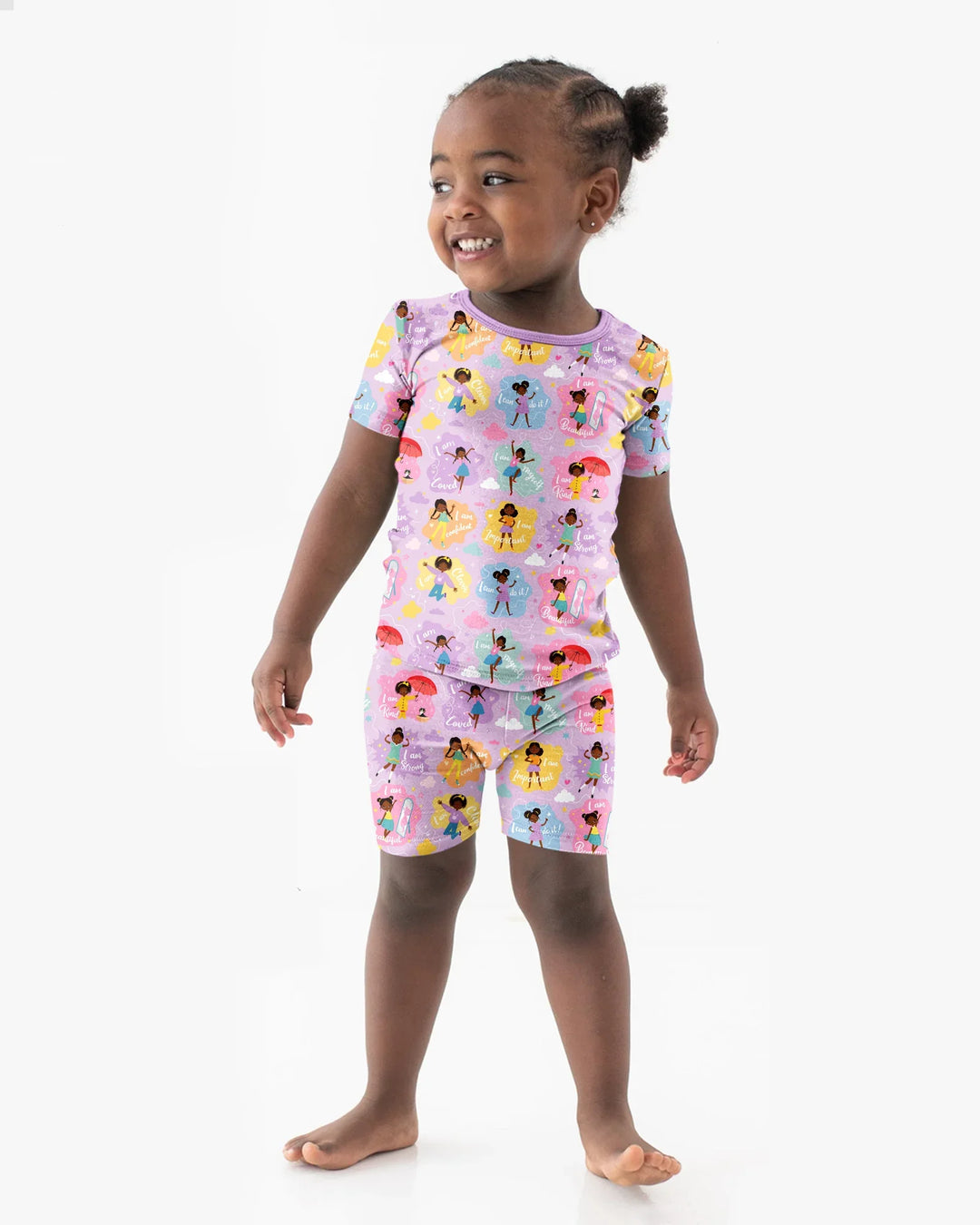 Schlafanzug-Set zweiteilig, kurze Ärmel, kurze Hose, Bambus