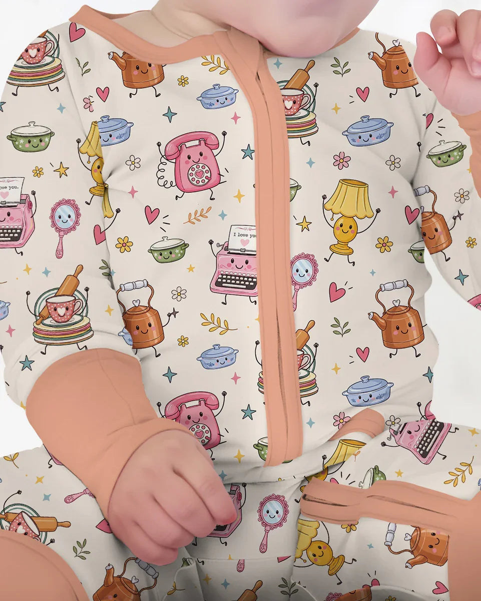 Gerippte Babykleidung mit individuellem Foto - Weich &amp; Skizzenhaft