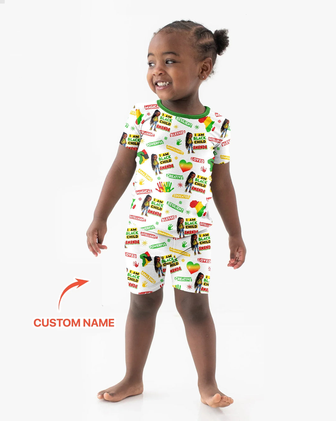 Zweiteiliges Pyjama-Set mit kurzen Ärmeln und Shorts im Sommer-Design