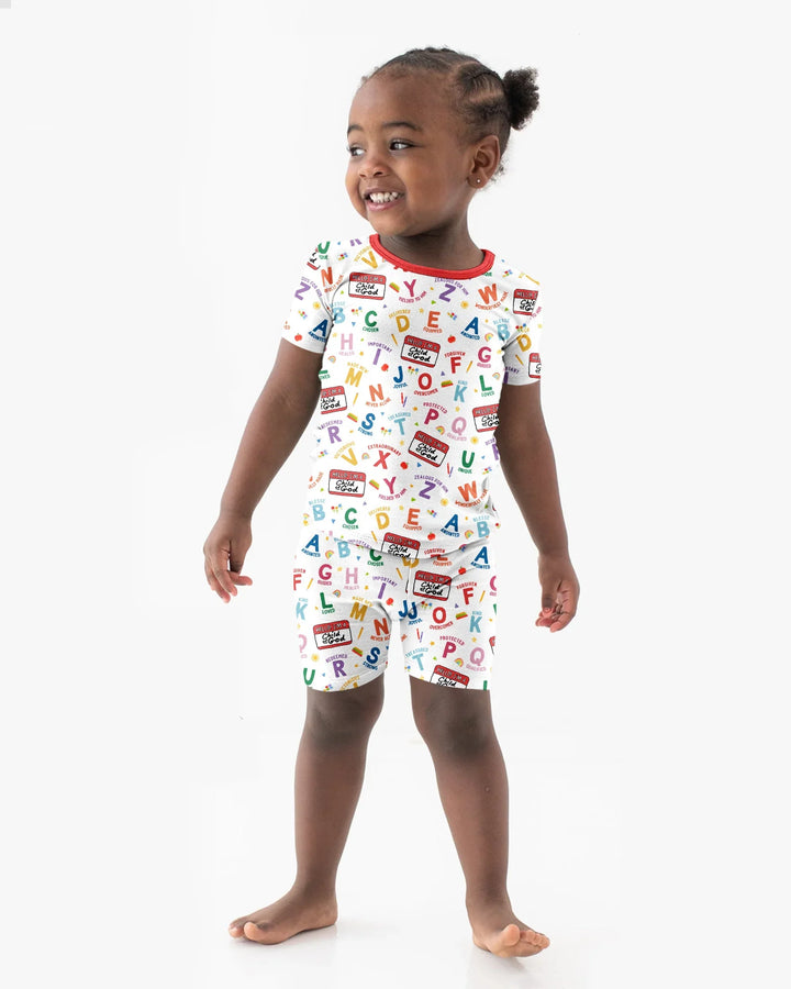 I'm A Child Of God ABCs Bamboo Two Piece Short Sleeve Shorts Pajama Set