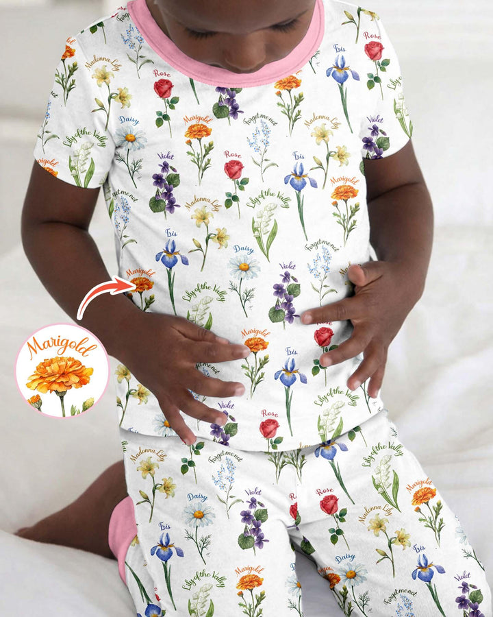Zweiteiliges, kurzärmliges Pyjama-Set mit Marienkäfern