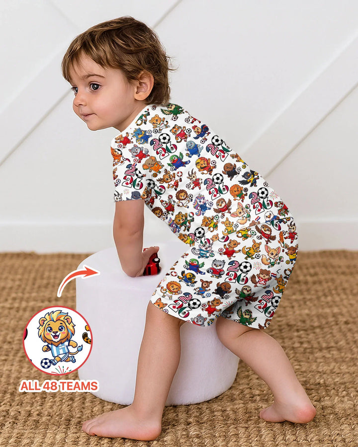 Schlafanzug-Set zweiteilig, kurze Ärmel, kurze Hose, Bambus