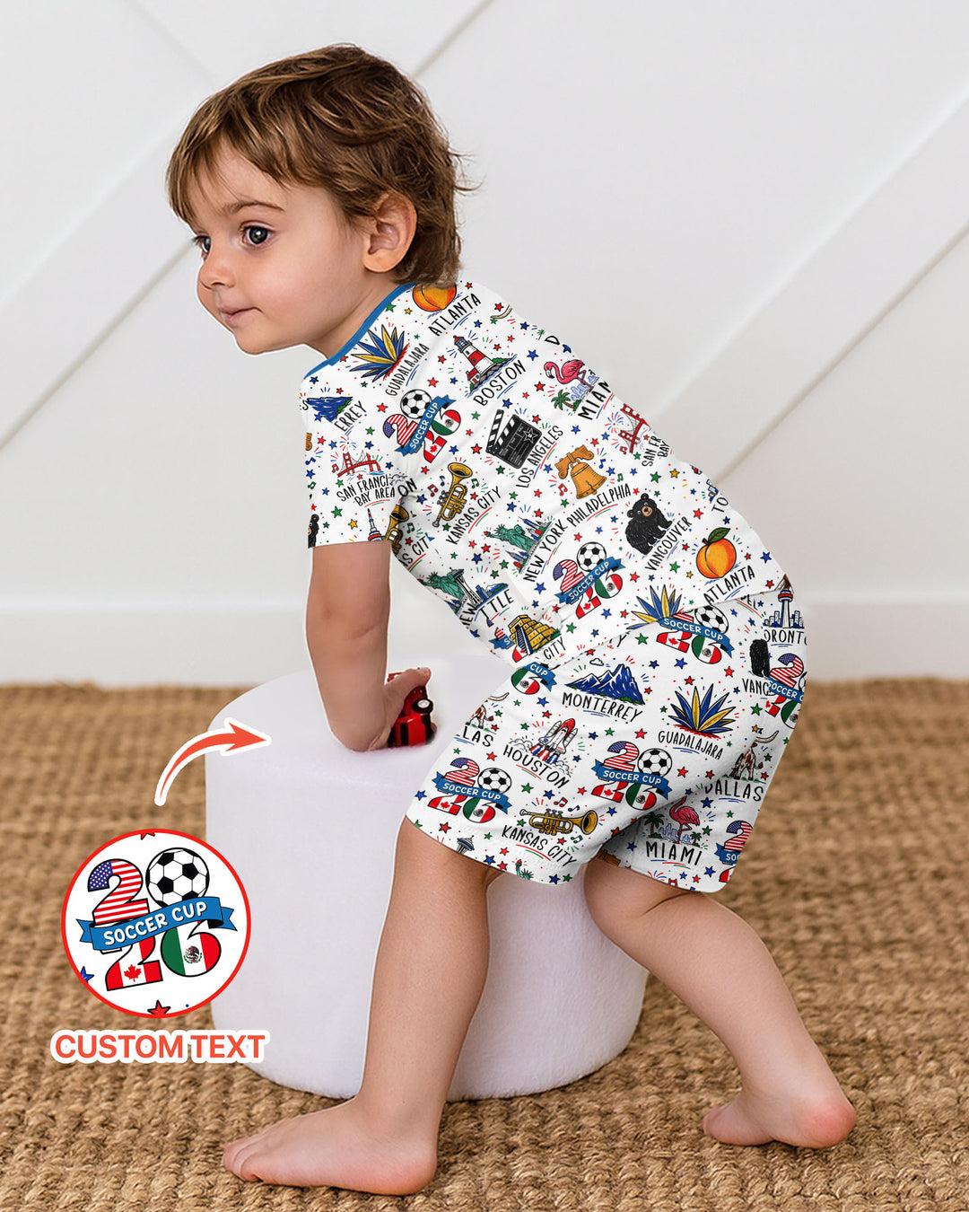Schlafanzug-Set zweiteilig, kurze Ärmel, kurze Hose, Bambus