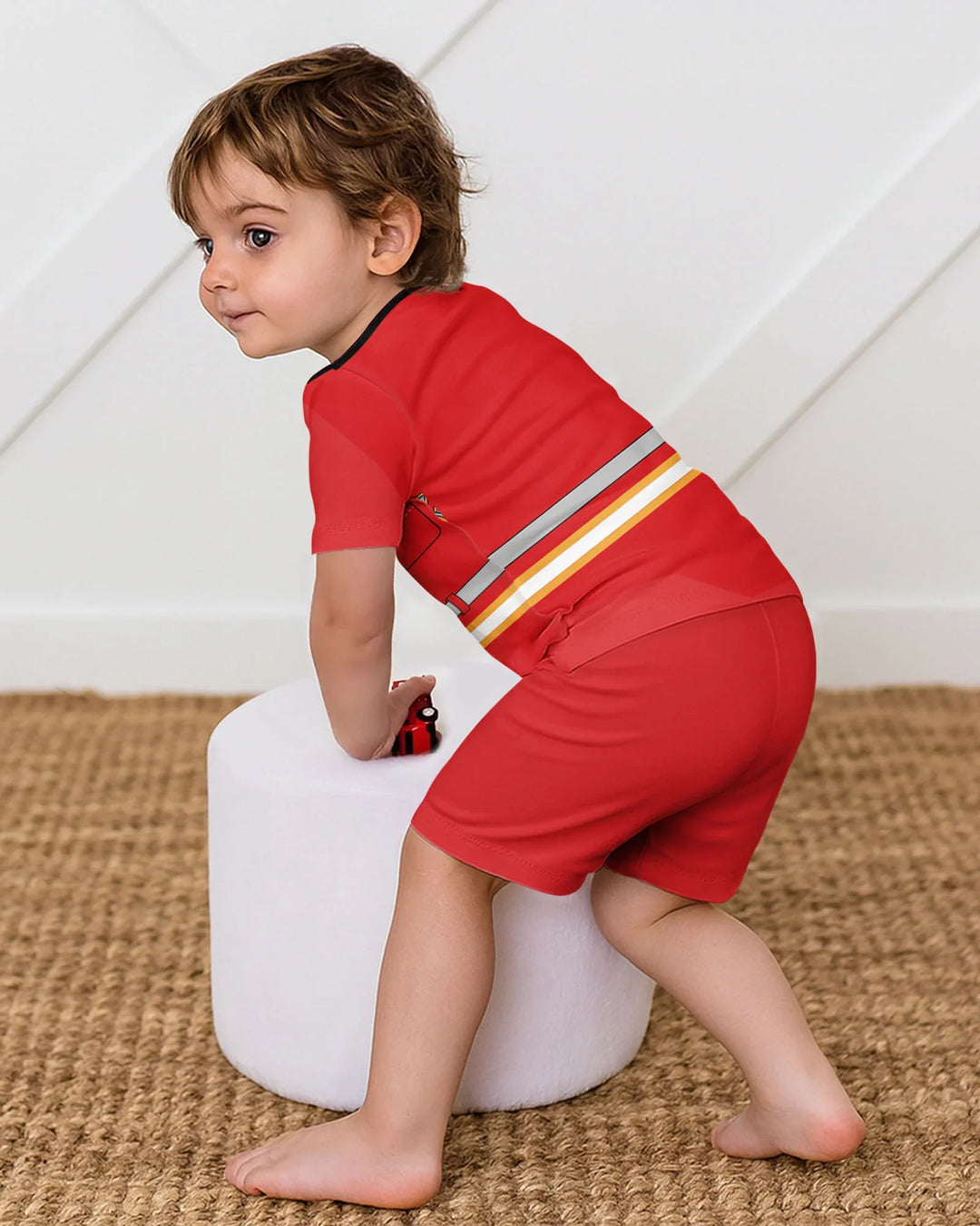 Schlafanzug-Set zweiteilig, kurze Ärmel, kurze Hose, Bambus