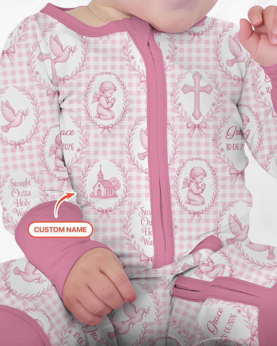 Gerippte Babykleidung mit individuellem Foto - Weich &amp; Skizzenhaft