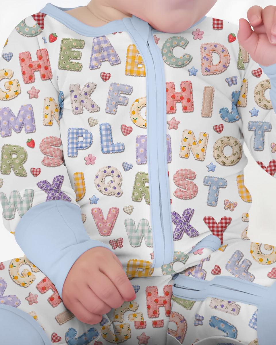 Fabric Alphabet Letters Bamboo Convertible Zippy