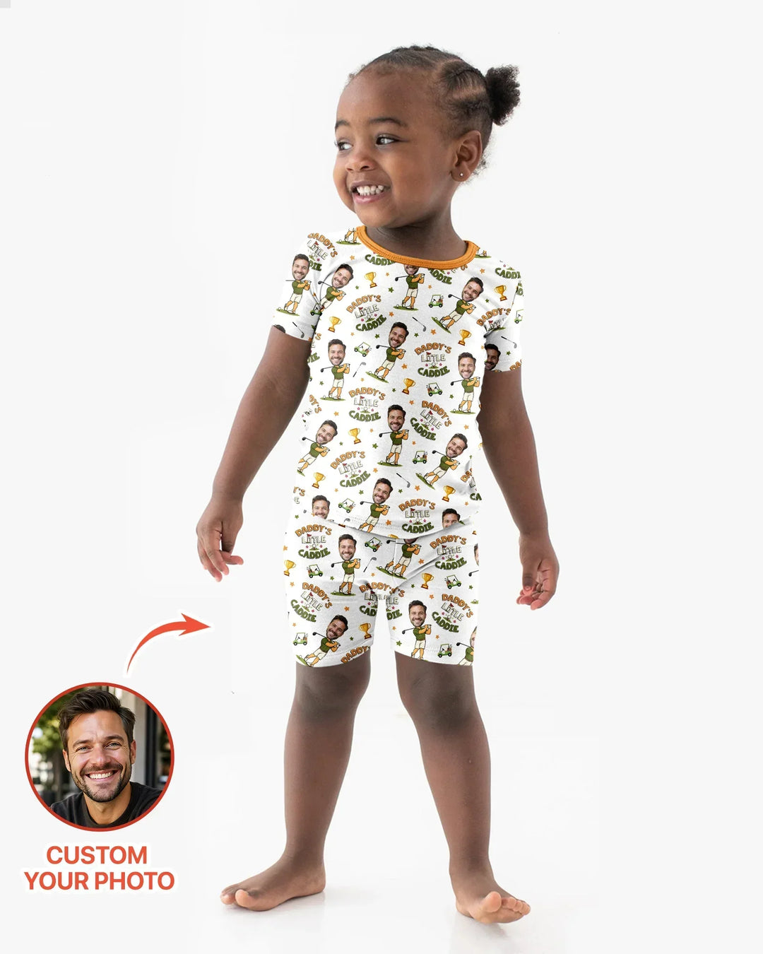 Zweiteiliges Pyjama-Set mit kurzen Ärmeln und Shorts im Sommer-Design