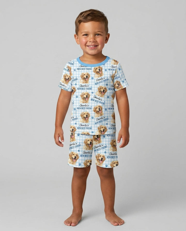 New Best Friend Bamboo Two Piece Short Sleeve Shorts Pajama Set