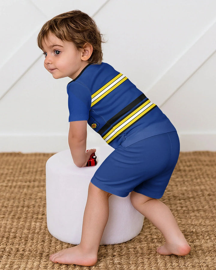Schlafanzug-Set zweiteilig, kurze Ärmel, kurze Hose, Bambus