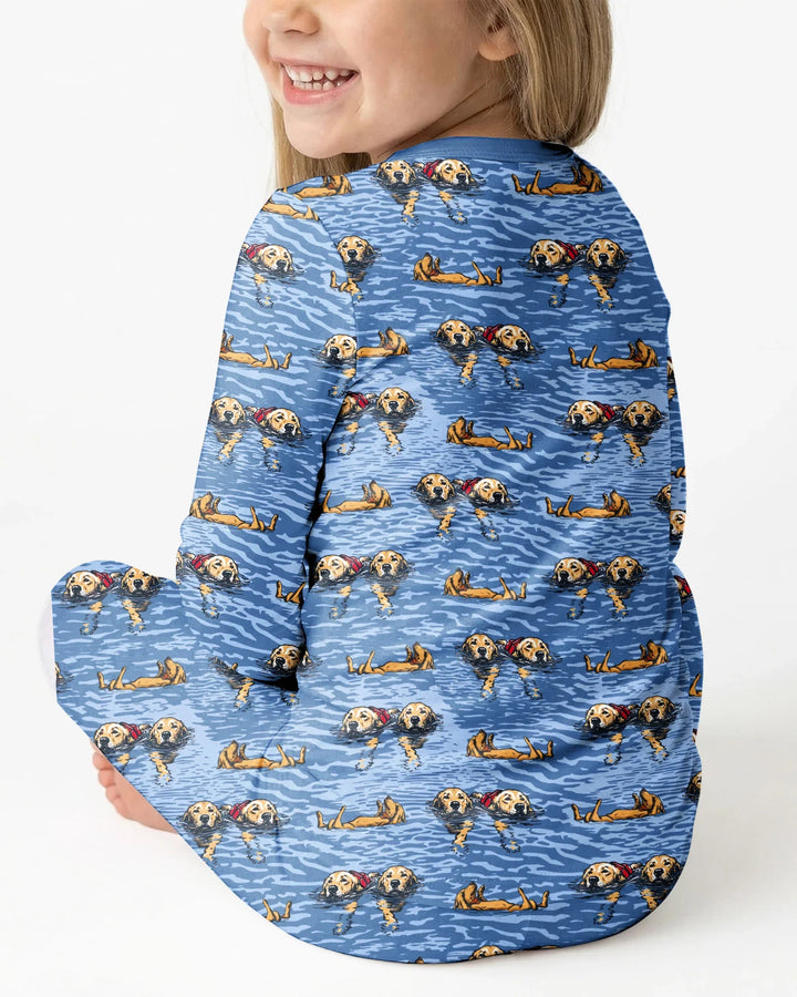 It's Lake Time Bamboo Two Piece Long Sleeve Pajama Set