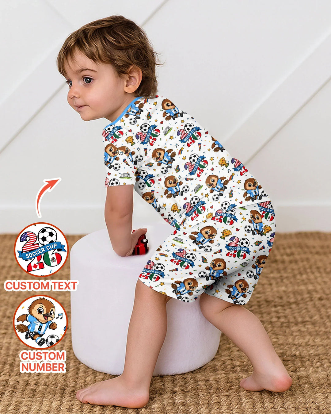 Schlafanzug-Set zweiteilig, kurze Ärmel, kurze Hose, Bambus