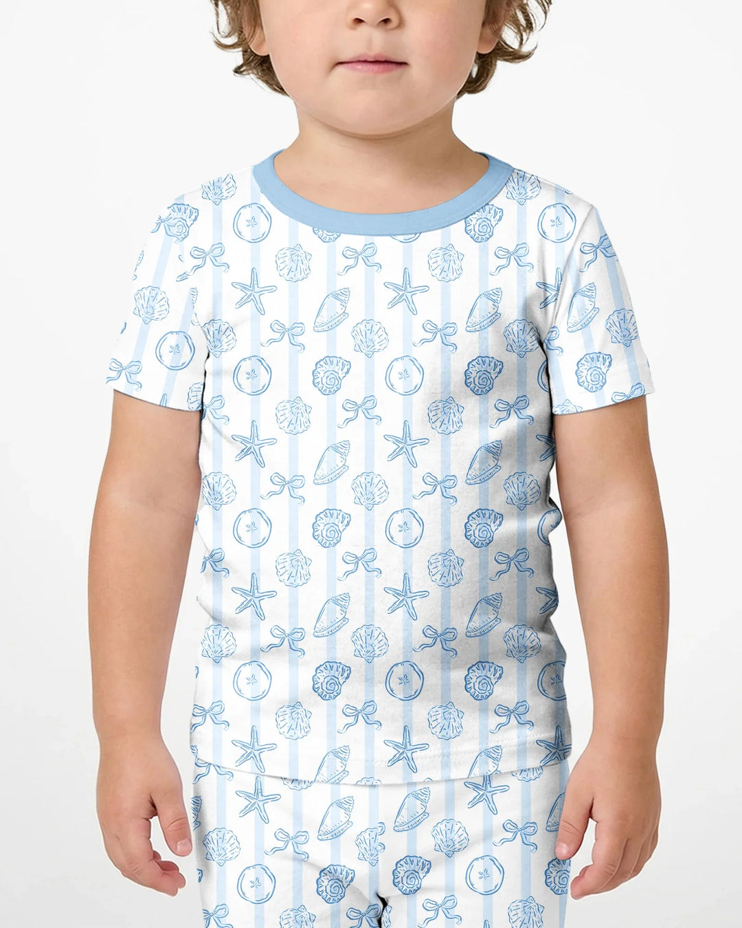 Schlafanzug-Set zweiteilig, kurze Ärmel, kurze Hose, Bambus