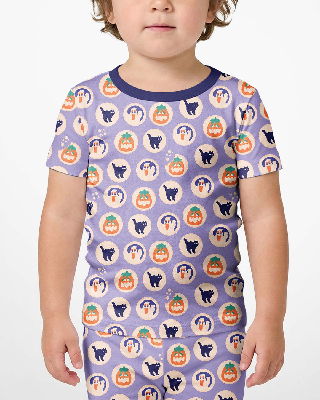 Boo Crew Bamboo Two Piece Short Sleeve Shorts Pajama Set