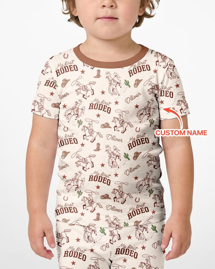 Schlafanzug-Set zweiteilig, kurze Ärmel, kurze Hose, Bambus