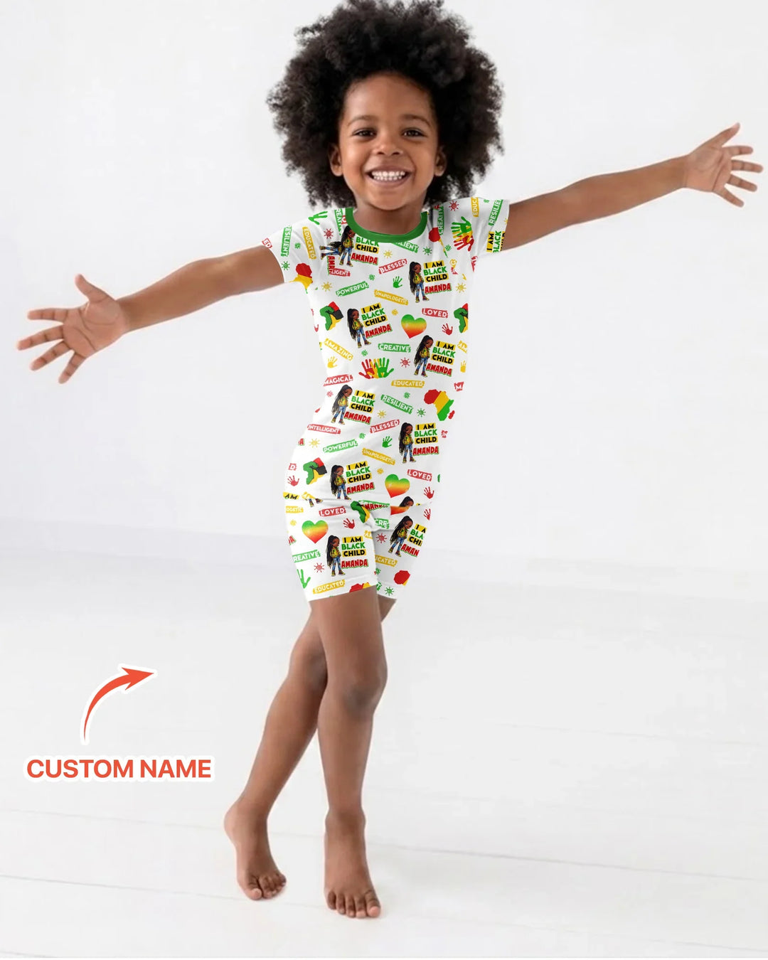 Zweiteiliges Pyjama-Set mit kurzen Ärmeln und Shorts im Sommer-Design