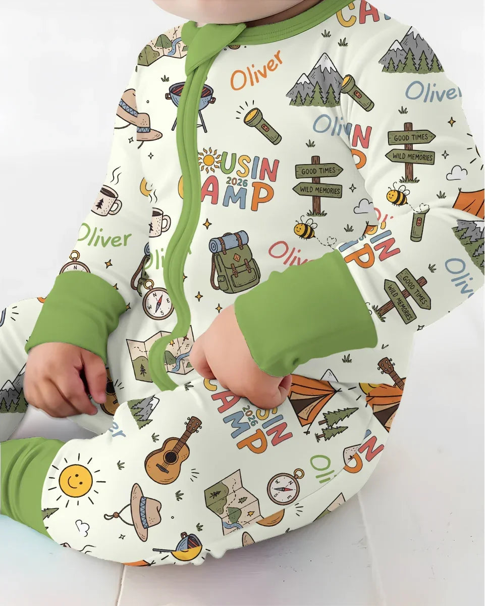 Gerippte Babykleidung mit individuellem Foto - Weich &amp; Skizzenhaft