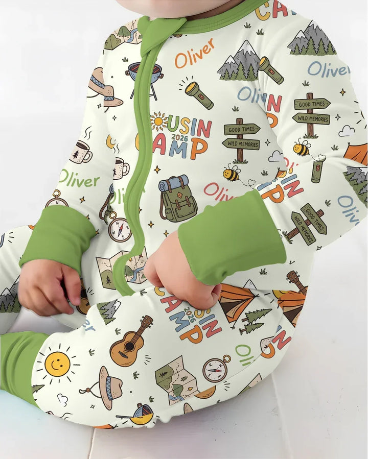 Gerippte Babykleidung mit individuellem Foto - Weich &amp; Skizzenhaft