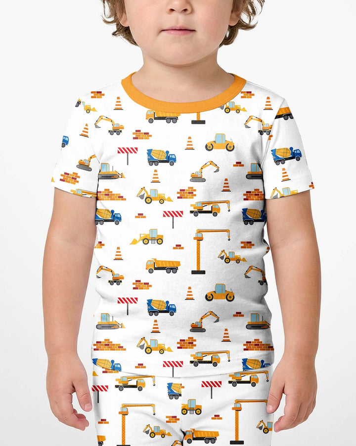 Konstruktion Bambus Zweiteiliger Kurzarm-Shorts-Pyjama-Set