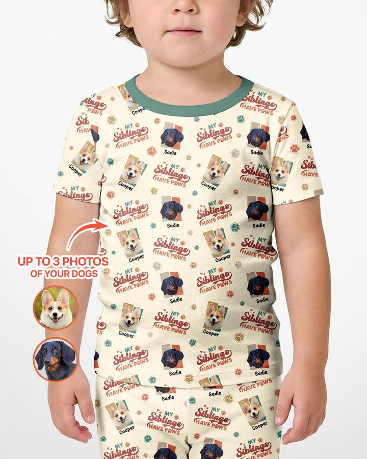 Zweiteiliges Pyjama-Set mit kurzen Ärmeln und Shorts im Sommer-Design