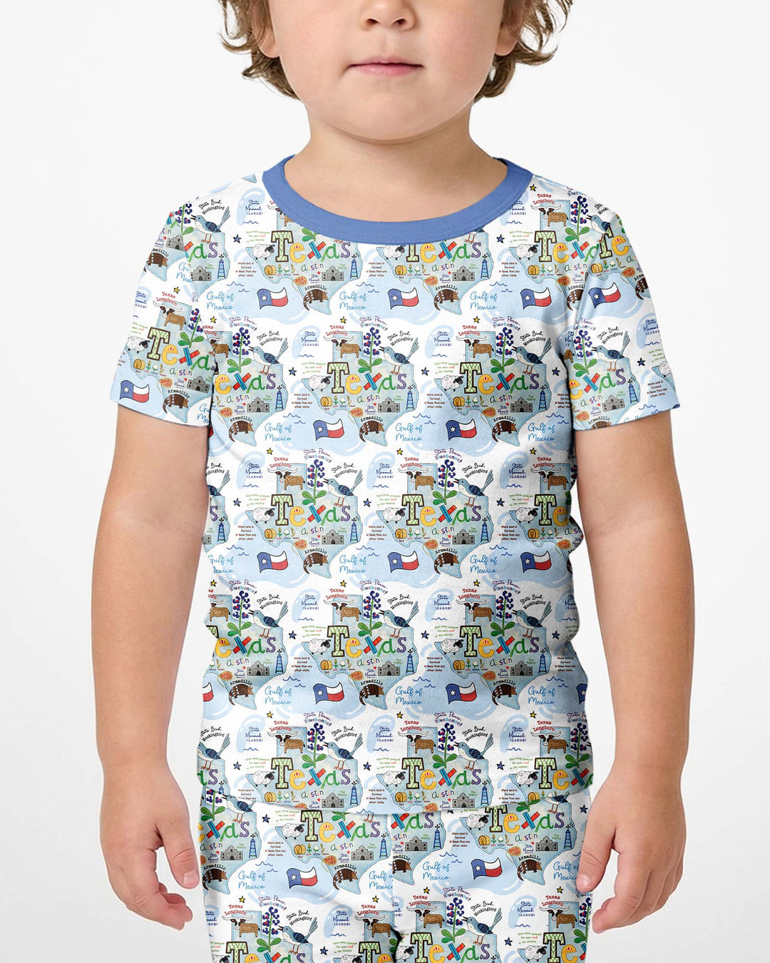 Schlafanzug-Set zweiteilig, kurze Ärmel, kurze Hose, Bambus