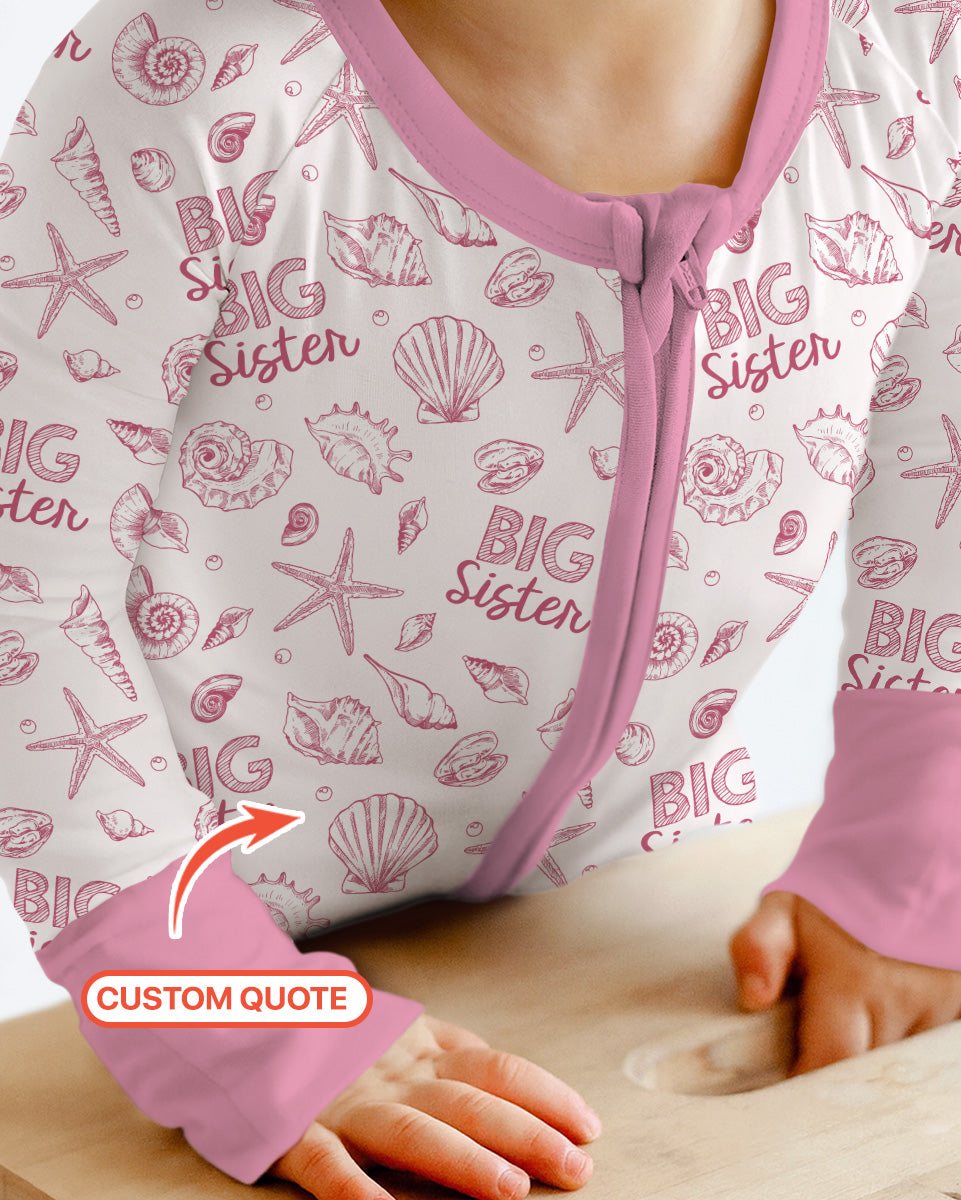 Coquette Seashell Matching Sibling Bamboo Convertible Zippy