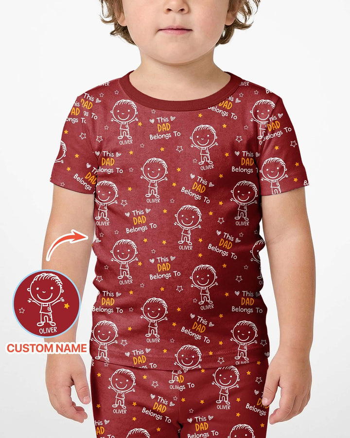Zweiteiliges Pyjama-Set mit kurzen Ärmeln und Shorts im Sommer-Design