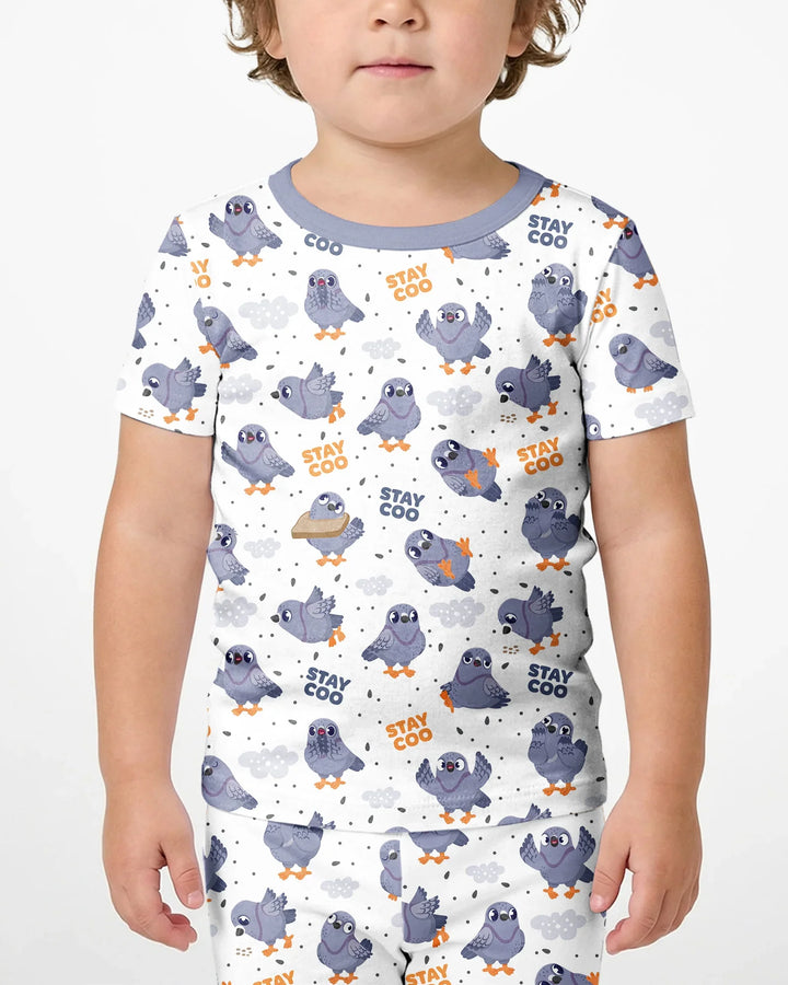 Zweiteiliges, kurzärmliges Pyjama-Set mit Marienkäfern