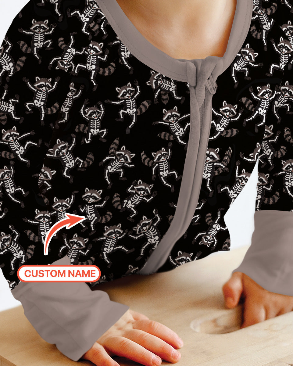 Funny Halloween Racoon Bamboo Convertible Zippy