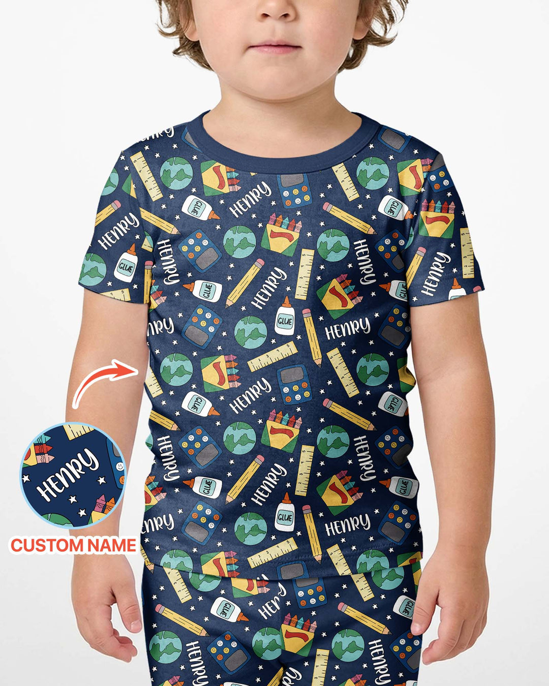 Schlafanzug-Set zweiteilig, kurze Ärmel, kurze Hose, Bambus