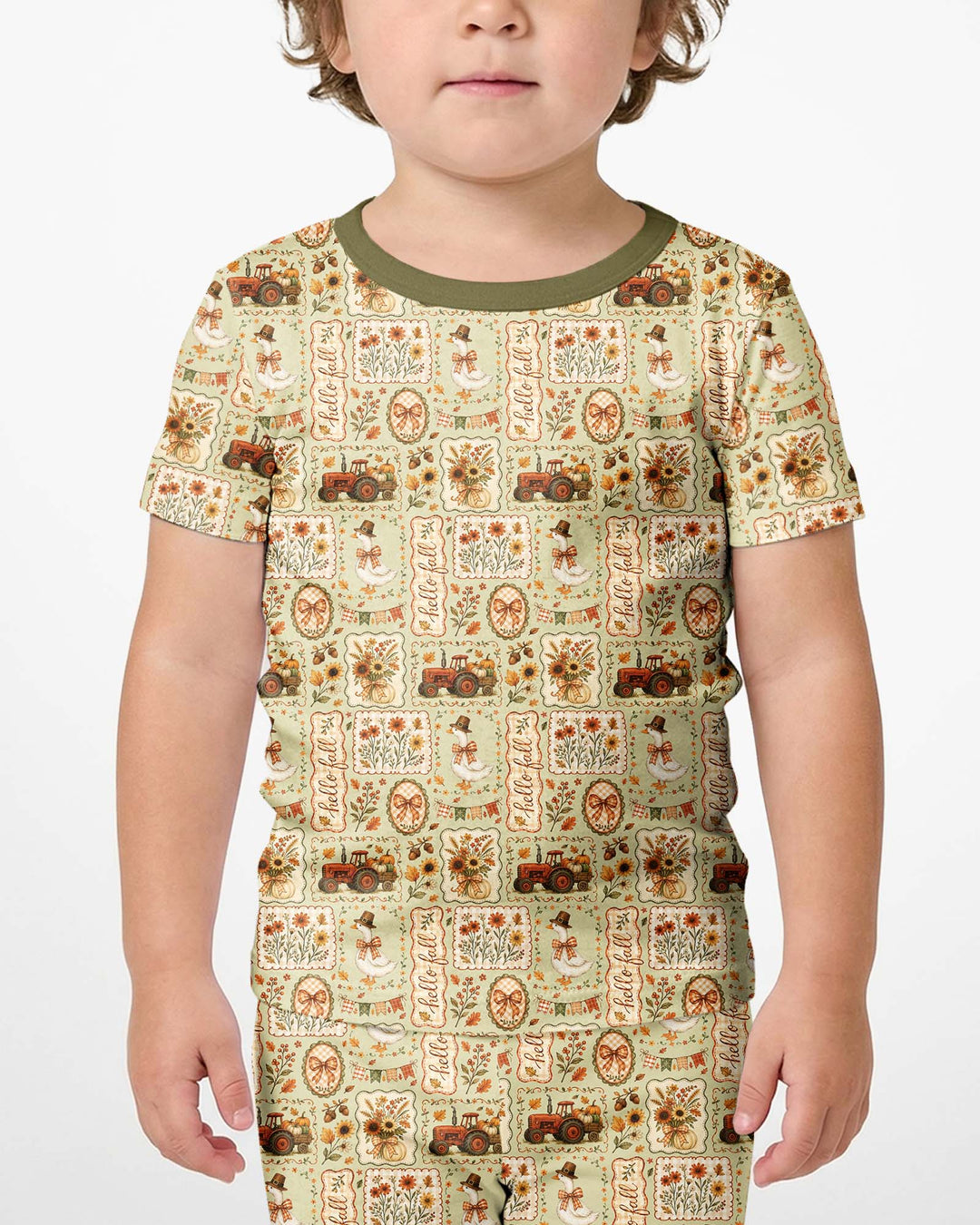 Zweiteiliges, kurzärmliges Pyjama-Set mit Marienkäfern