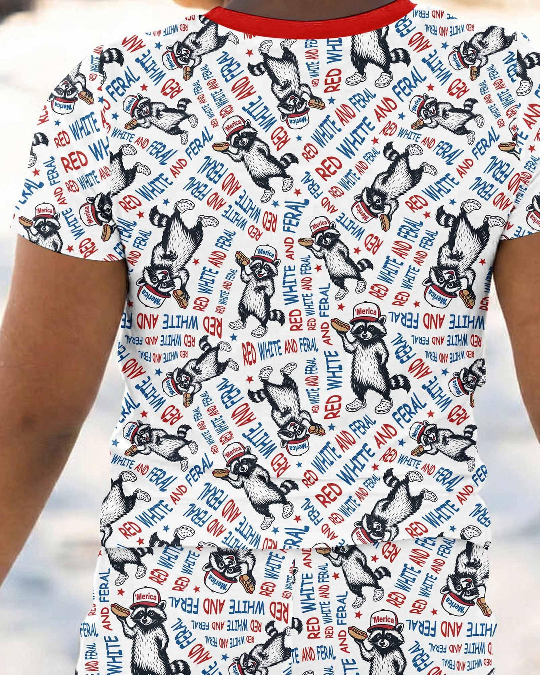 Zweiteiliges, kurzärmliges Pyjama-Set mit Marienkäfern