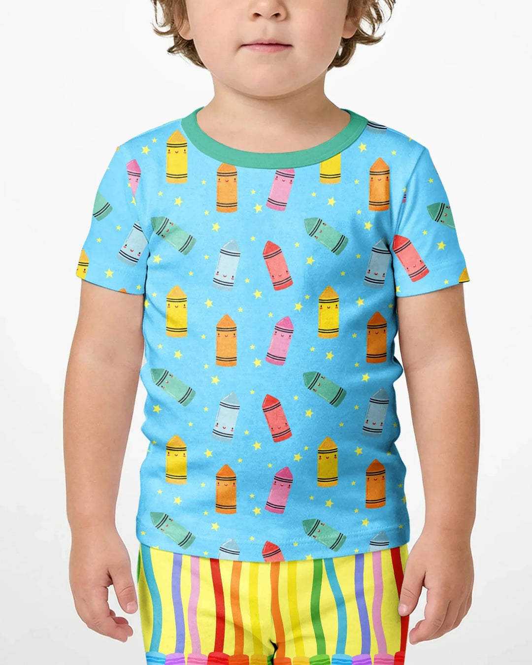 Schlafanzug-Set zweiteilig, kurze Ärmel, kurze Hose, Bambus