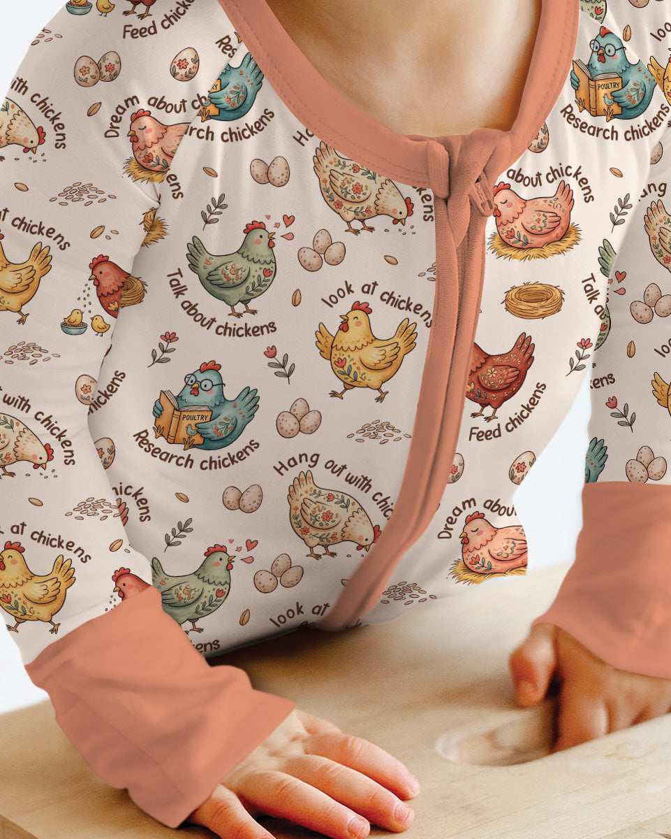 Chicken Lover Bamboo Convertible Zippy
