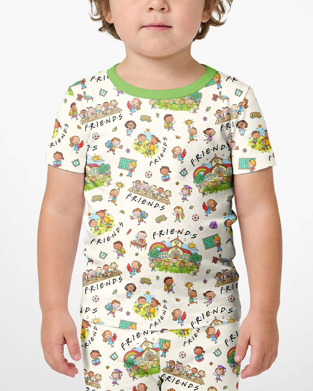 Zweiteiliges, kurzärmliges Pyjama-Set mit Marienkäfern