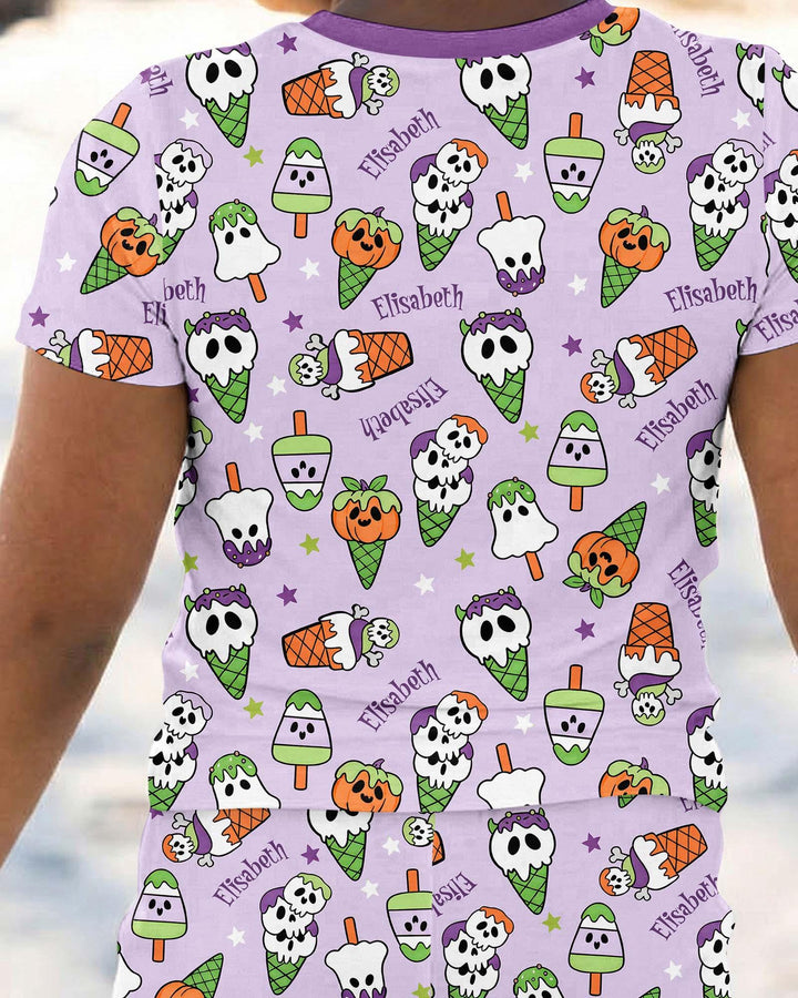 Zweiteiliges, kurzärmliges Pyjama-Set mit Marienkäfern