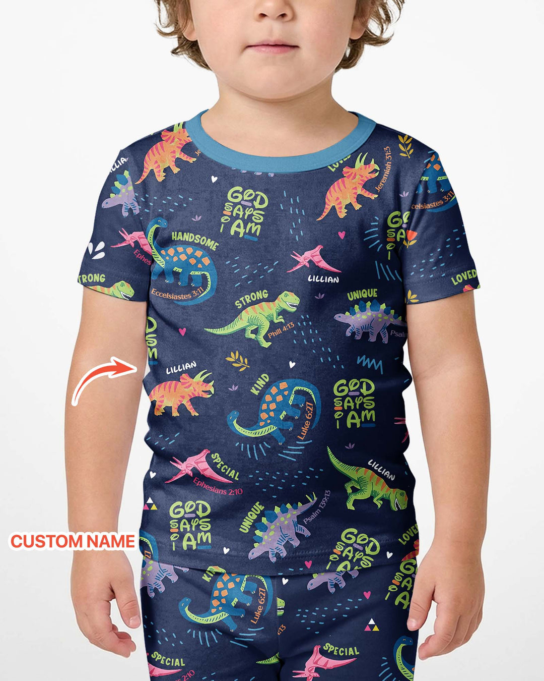 Zweiteiliges Pyjama-Set mit kurzen Ärmeln und Shorts im Sommer-Design
