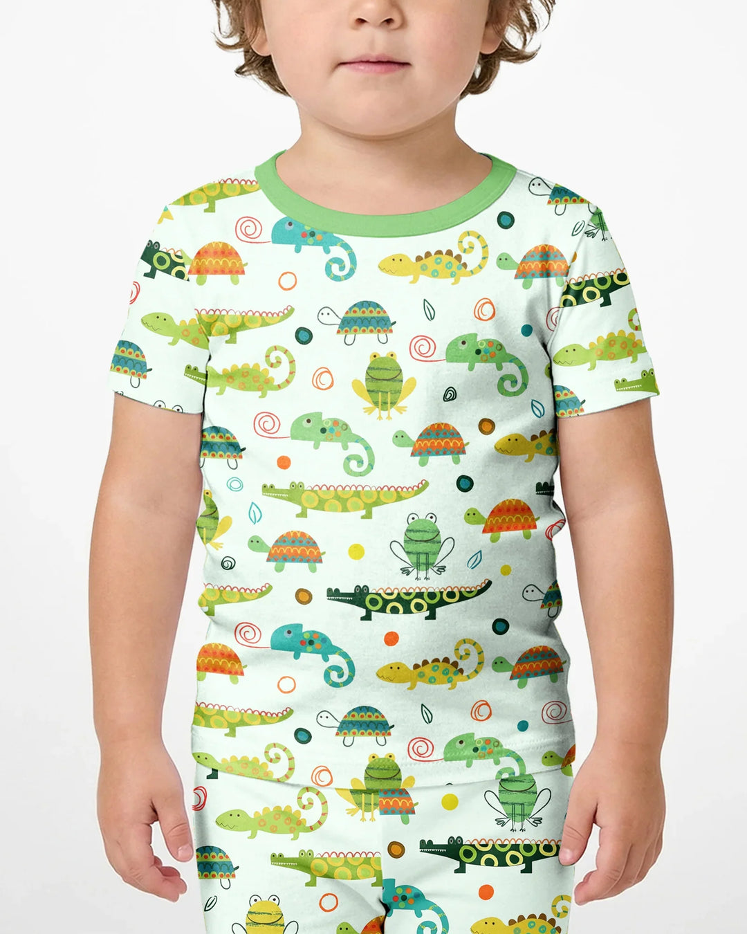 Swamp Buddies Bamboo Two Piece Short Sleeve Shorts Pajama Set