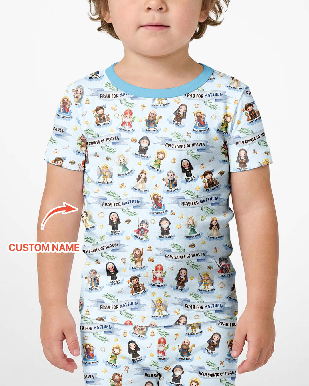 Zweiteiliges Pyjama-Set mit kurzen Ärmeln und Shorts im Sommer-Design