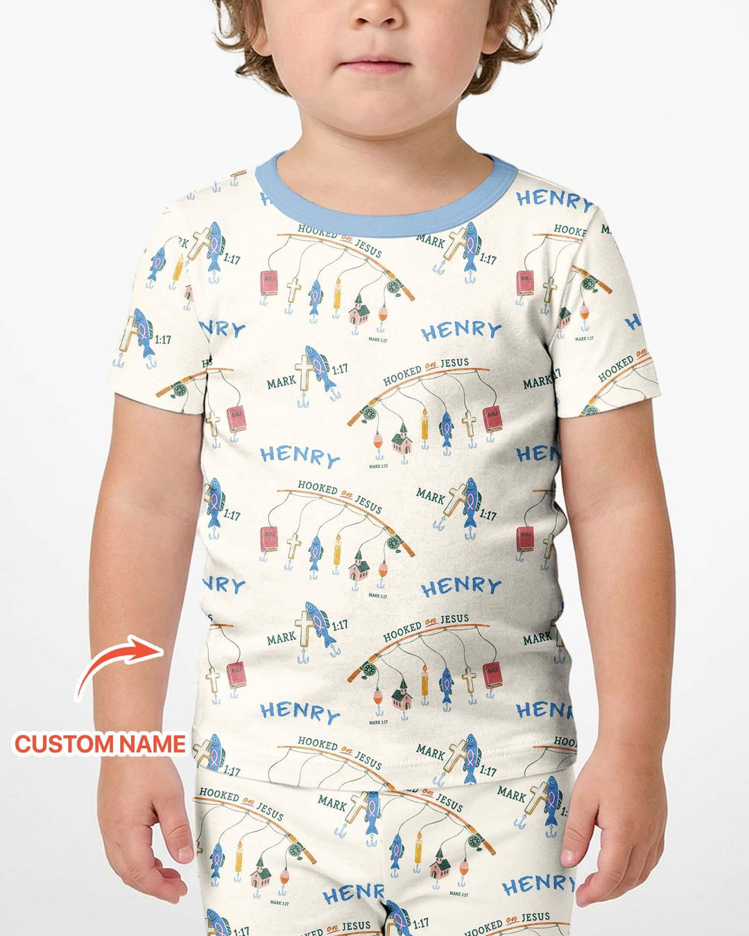 Zweiteiliges Pyjama-Set mit kurzen Ärmeln und Shorts im Sommer-Design