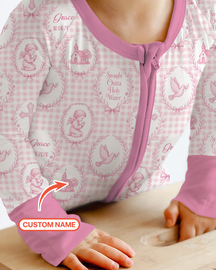Gerippte Babykleidung mit individuellem Foto - Weich &amp; Skizzenhaft